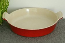 PLAT ROND EN FONTE ÉMAILLÉE